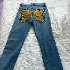 Painted-on loft jeans
